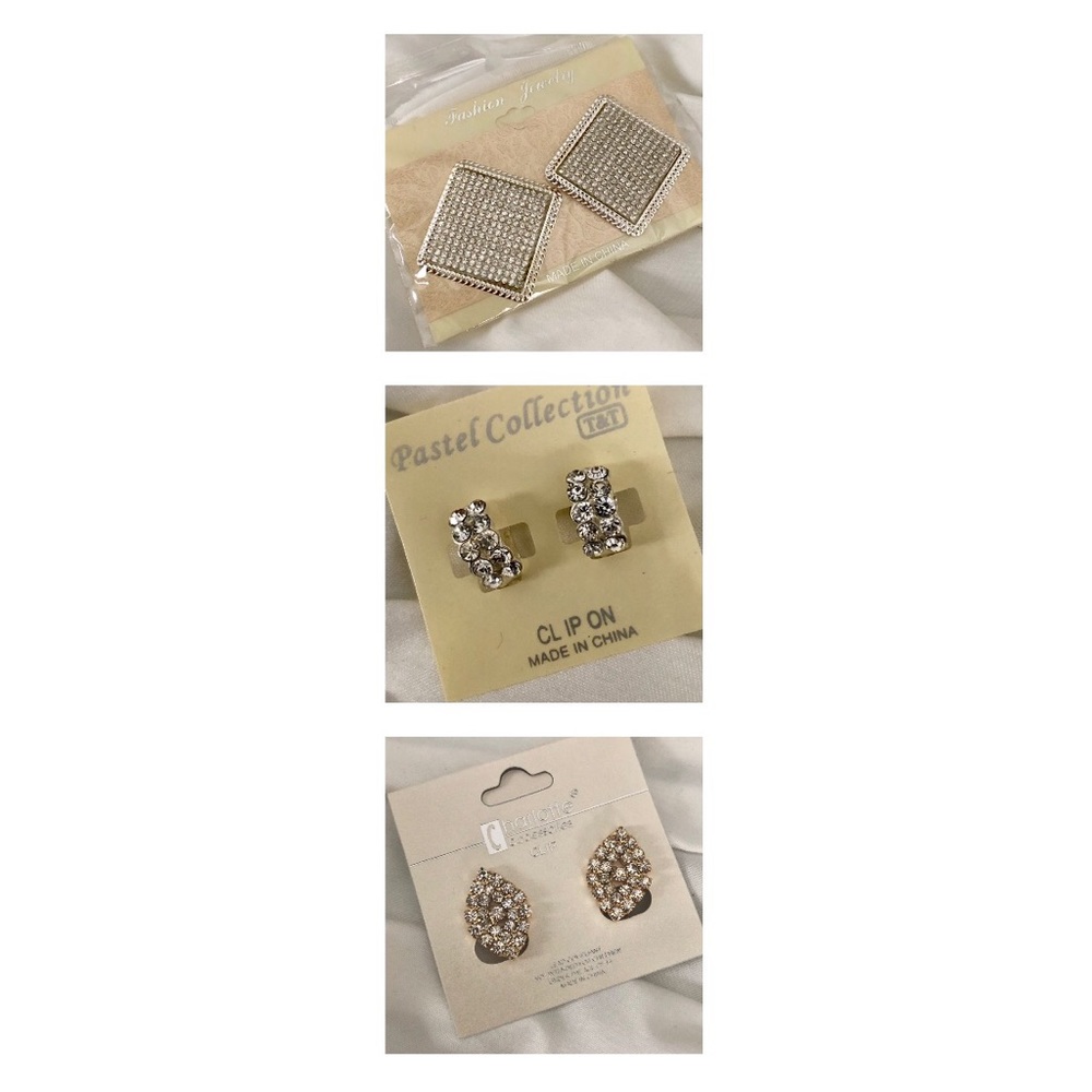 Bundle 🎉 Silver Clip-On Earrings